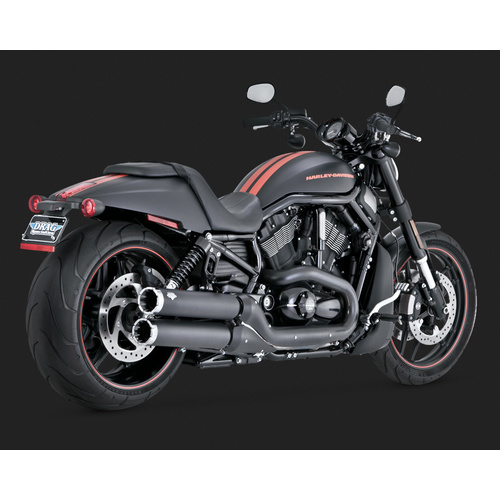 Vance & Hines V47913 Widow Slip-On Mufflers for V-Rod 06-17