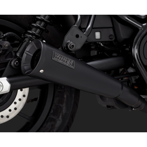 Vance & Hines V48421 Upsweep Slip-On Muffler Black for Honda CMX500 Rebel 17-22