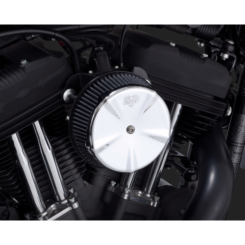 Vance & Hines V71013 VO2 Naked Air Filter Cover Skullcap Chrome