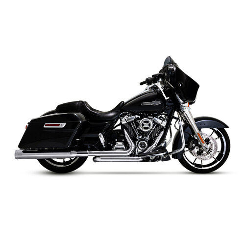 Vance & Hines VH-17351 Dresser Duals Right Side Tuck & Under Headers Chrome for Touring 17-Up