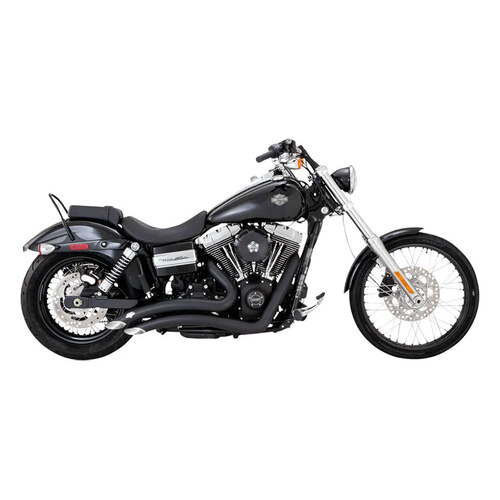 Vance & Hines VH-46081 Big Radius Exhaust Black for Dyna 06-17