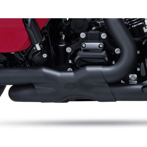 Vance & Hines VH-46371 Power Duals Right Side Tuck & Under Headers Black for Touring 17-Up