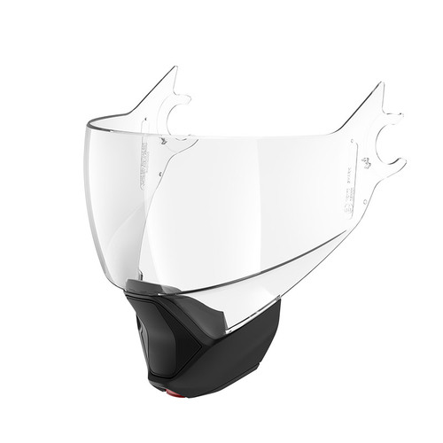 Shark Replacement Clear Visor & Chinbar for Evojet Helmets Blank Matte Black