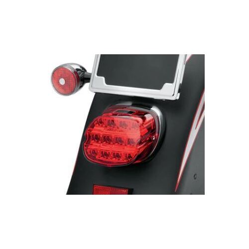 Twin Power Red LED Low Profile Taillight Number Plate Illumination Fits Most 1999-Up Softail Dyna Sportster Roadking StreetGlide Ultra Models