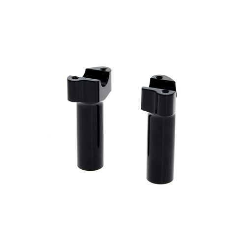 Wild 1 Inc WO526GB 4-1/2" Tall Risers w/1-1/4" Thick Base Gloss Black for 1" Handlebar