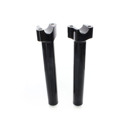 Wild 1 Inc WO530SGB 9-1/2" Tall Risers w/1-1/4" Thick Base Gloss Black for 1" Handlebar