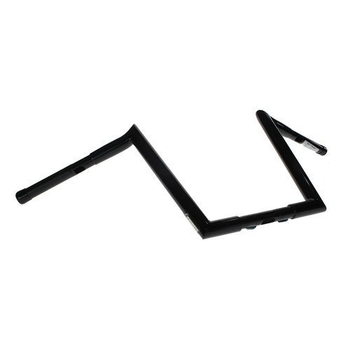 Wild 1 Inc WO582GB 12" x 1-1/4" Chubby Hooked Ape Hanger Handlebars Gloss Black