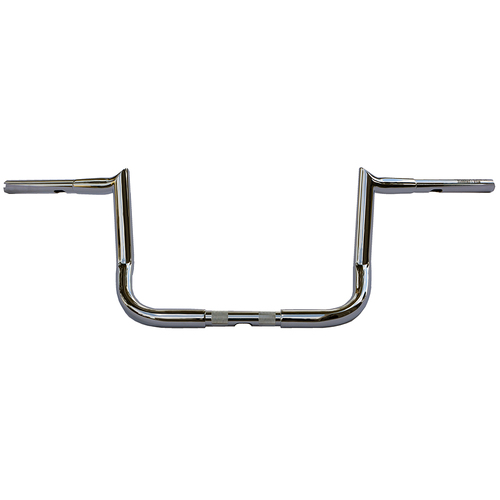 Wild 1 Inc WO590 10" x 1-1/4" Chubby Bagger Hooked Ape Hanger Handlebar Chrome for Ultra/Street Glide 96-Up