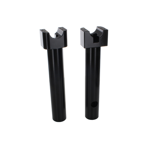 Wild 1 Inc WO910GB 10" Tall Savage Risers w/Top Clamp Gloss Black for 1-1/4" Handlebar