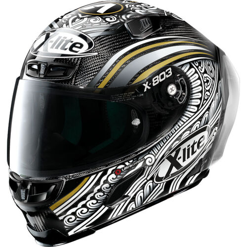 X-Lite X-803 RS Ultra Carbon Replica A.Canet Test Carbon/White/Silver/Gold 61 Helmet [Size:SM]