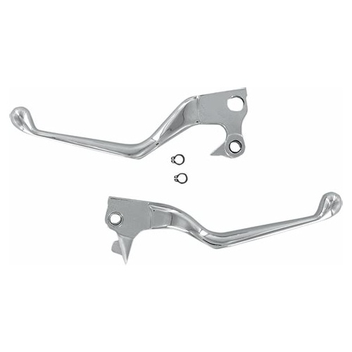 Zodiac Z053501 Ergo Brake & Clutch Lever Set Chrome for Sportster XL/XR 04-13