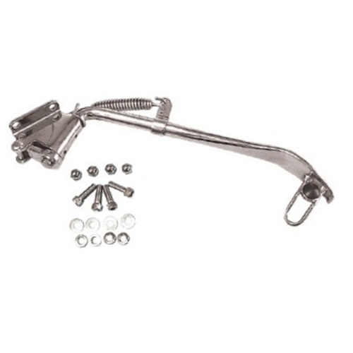 Zodiac Z055056 Stock Length Kickstand Kit Chrome for Evolution Softail 89-99 Models