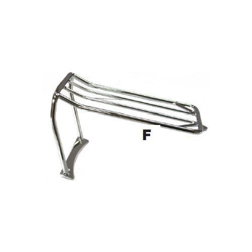 Zodiac Z301022 Rear Luggage Rack Chrome for Dyna Wide Glide 06-17